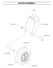 Husqvarna Z3815 Bia - Casters