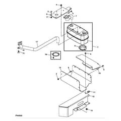 John Deere Z425 - PC9594 - Muffler (040001 - 080000) - ST516478