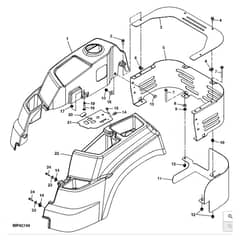 John Deere Z425 - PC9594 - Console (080001 - 100000) - ST516530
