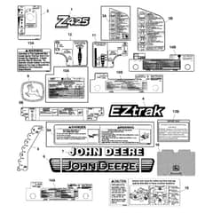John Deere Z425 - PC9594 - Labels (080001 - ) - ST516592