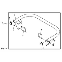 John Deere Z425 - PC9594 - Rear Bumper - ST518433