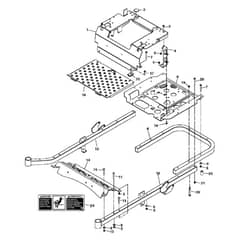 John Deere Z425 - PC9594 - Frame ( - 040000) - ST518516