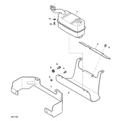 John Deere Z425 - PC9594 - Muffler - ST667811