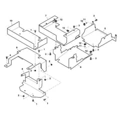 John Deere Z425 - PC9594 - Shielding Kit ( - 130000) - ST725204