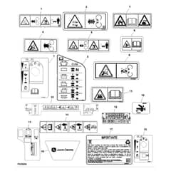 John Deere Z425 - PC9594 - Labels (130001 - ) - ST730706