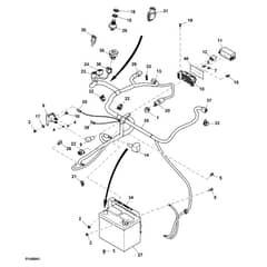 John Deere Z425 - PC9594 - Chassis Wiring (150001 - ) - ST766442