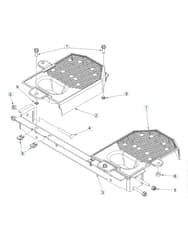 Husqvarna Z448 - Cross Member & Fan Covers