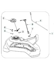 Husqvarna Z448 - Fuel Tank Parts