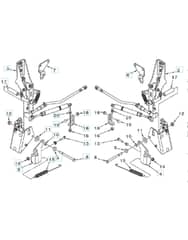 Husqvarna Z448 - Steering Control Mount