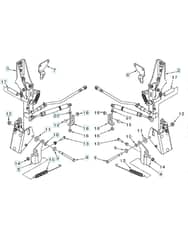 Husqvarna Z454 - Steering Controls Mount