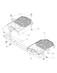 Husqvarna Z454 Xs - Cross Member & Fan Covers