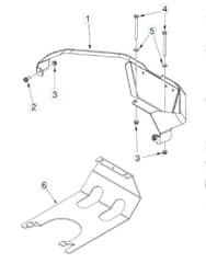 Husqvarna Z454 Xs - Frame Rear Guards