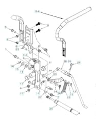 Husqvarna Z460 - Steering Control & Damper