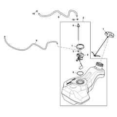 John Deere Z515E - PC13913 - Fuel Tank - ST1007830