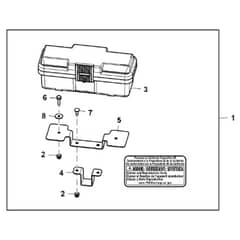 John Deere Z515E - PC13913 - Toolbox Kit - ST1012189