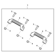 John Deere Z515E - PC13913 - Footrest Kit - ST940233
