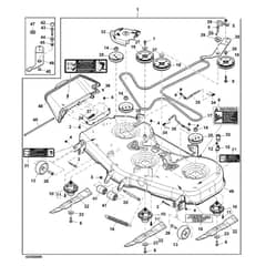John Deere Z525E - PC12790 - Mower Deck - ST837097