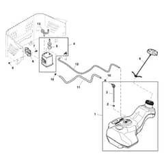 John Deere Z525E - PC12790 - Fuel Tank - ST837471