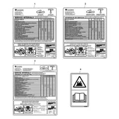 John Deere Z525E - PC12790 - Lables ( - 060000) - ST869877
