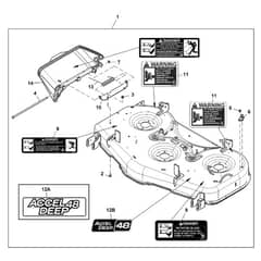 John Deere Z530M - PC13914 - Mower Deck - ST1010897