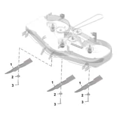 John Deere Z530M - PC13914 - Mower Blades - ST1064402