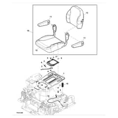 John Deere Z535M - PC12791 - Seat - ST835410