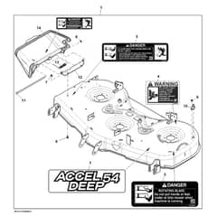 John Deere Z535M - PC12791 - Mower Deck - ST843196