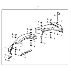 John Deere Z535M - PC12791 - Mulch Kit (060001 - ) - ST869987