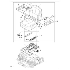 John Deere Z540R - PC12794 - Seat - ST838232