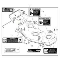 John Deere Z540R - PC12794 - Mower Deck - ST854062