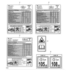 John Deere Z540R - PC12794 - Labels (060001 - ) - ST869878
