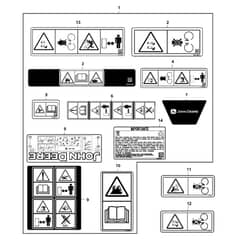 John Deere Z540R - PC12794 - Labels - ST870865