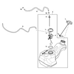 John Deere Z545R - PC13916 - Fuel Tank - ST1007830