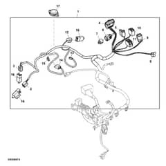 John Deere Z545R - PC13916 - Chassis Wiring (1/2) - ST1009595