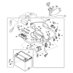 John Deere Z545R - PC13916 - Chassis Wiring (2/2) - ST1009596