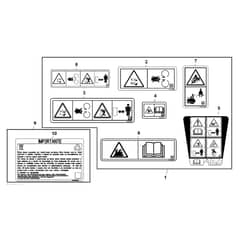 John Deere Z545R - PC13916 - Labels - ST1010324