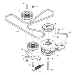 John Deere Z545R - PC13916 - Clutch - ST1011128