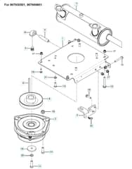 Husqvarna Z572X - Engine Mounting With Guards & Muffler