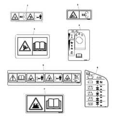 John Deere Z645 - PC10431 - Labels ( - 130000) - ST515081