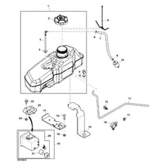 John Deere Z645 - PC10431 - Fuel Tank - ST515096
