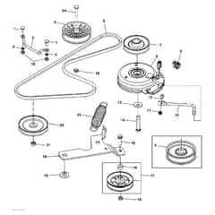 John Deere Z645 - PC10431 - Pulleys ( - 130000) - ST515115