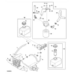 John Deere Z645 - PC10431 - Hydraulic Reservoir - ST515116