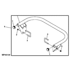 John Deere Z645 - PC10431 - Rear Bumper - ST518433