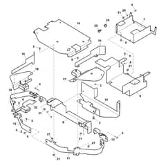 John Deere Z645 - PC10431 - Shielding Kit ( - 130000) - ST725239