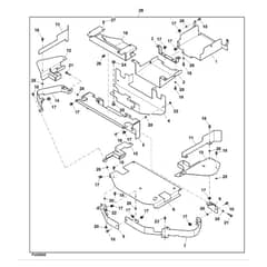 John Deere Z645 - PC10431 - Shielding Kit (130001 - ) - ST738973