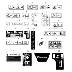 John Deere Z645 - PC10431 - Labels (130001 - ) - ST762470