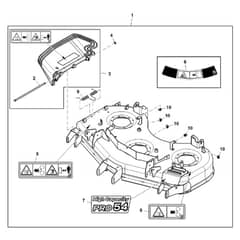 John Deere Z740R - PC13621 - Mower Deck (030001 - ) - ST1036396