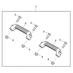John Deere Z740R - PC13621 - Footrest Kit - ST940233