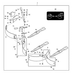 John Deere Z740R - PC13621 - Mulch Control - ST941843