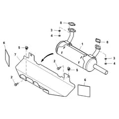 John Deere Z740R - PC13621 - Muffler - ST941985